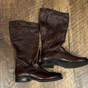 Frye Brown Leather Riding Boots